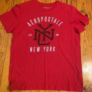 Red Men’s Aeropostale NYC Short Sleeve - Medium